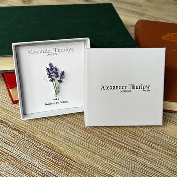 Lavender Flower Purple Brooch, 3 of 5