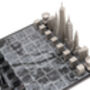 Stainless Steel Skyline Chess Set – New York Edition, thumbnail 5 of 6