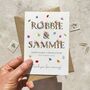 Personalised Wildflower Letters Wedding Thank You Cards, thumbnail 3 of 8