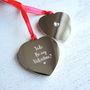 Personalised Valentine's Engraved Love Heart Decoration, thumbnail 2 of 3