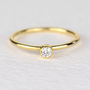 Andromeda Gold 3mm Diamond Ring, thumbnail 1 of 5