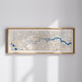 Panoramic London Thames Map Print With Gold Leaf, thumbnail 2 of 4