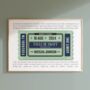 Taylor Swift The Eras Tour Setlist Personalised Ticket Print, thumbnail 2 of 4