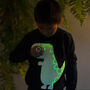 Dinosaur T Rex Glow In The Dark Interactive Tshirt, thumbnail 2 of 7