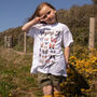 Winging It Girls' Butterfly Guide T Shirt, thumbnail 3 of 4