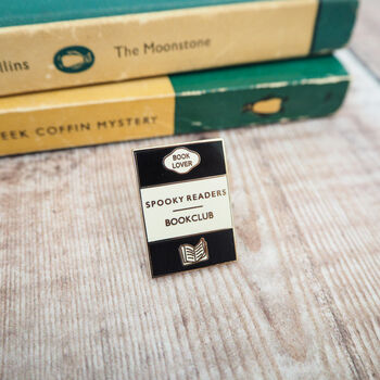 'Spooky Readers Bookclub' Enamel Pin Badge, 3 of 4