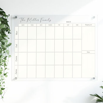 Personalised Acryic Weekly Family, 2 of 8