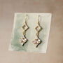 Antique Crystal Petal Bridal Earrings, thumbnail 5 of 11