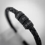 Partners In Crime Black Leather Bracelet, thumbnail 3 of 6