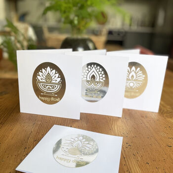 Set Of Four Festival Of Light Cards, 2 of 8