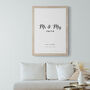Personalised Mr And Mrs Print, thumbnail 2 of 3