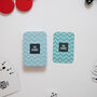 Personalised Family Zig Zag Playing Cards In A Tin, thumbnail 3 of 8