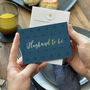 Husband To Be Gold Foil Wedding Card, thumbnail 2 of 4