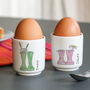 Personalised Daddy And Me Ceramic Egg Cups, thumbnail 2 of 4