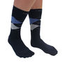 Essential Men's Argyle Cotton Toe Socks, thumbnail 3 of 3