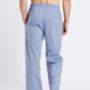 Men's Garrison Blue Herringbone Pyjama Trousers, thumbnail 2 of 3