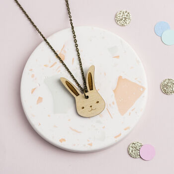 Wooden Bunny Rabbit Necklace, 3 of 10