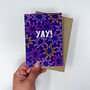 Colourful 'Yay' Birthday Celebration Card, thumbnail 4 of 6