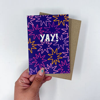 Colourful 'Yay' Birthday Celebration Card, 4 of 6
