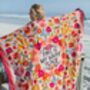 'This Is My Happy Place' Beach Towel Blanket, thumbnail 1 of 4