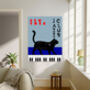 Jazz Festival New York Cat Music Art Print, thumbnail 2 of 4