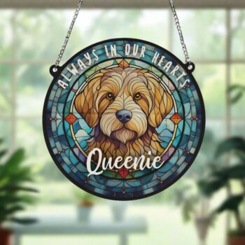 Goldendoodle Memorial Suncatcher, 5 of 6