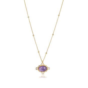 Amethyst Cz Necklace, 2 of 4