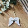 Personalised Memorial Keepsake, Sympathy Gift, Angel Wings Gift, thumbnail 1 of 3