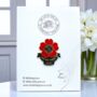 Lest We Forget Poppy Remembrance Sunday, Armistice Day Enamel Pin Brooch, thumbnail 1 of 8