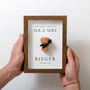 Personalised Our First Toast Cork Saver Frame, thumbnail 3 of 12