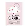 Silver Cloud Heart Print And White Pillowcase Set, thumbnail 7 of 8