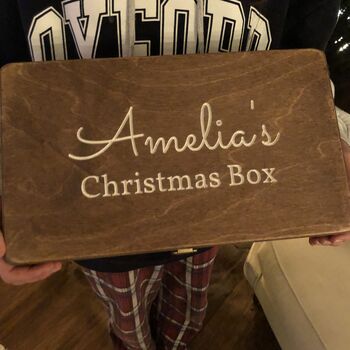 Personalised Wooden Christmas Eve Box, 3 of 5