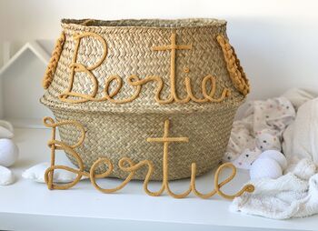 Personalised Basket And Name Sign Set, 4 of 5