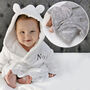 Personalised White Baby Gown And Embossed Blanket Set, thumbnail 1 of 12