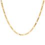 9ct Gold Diamond Cut Figaro Curb Chain Necklace 18 20', thumbnail 2 of 6