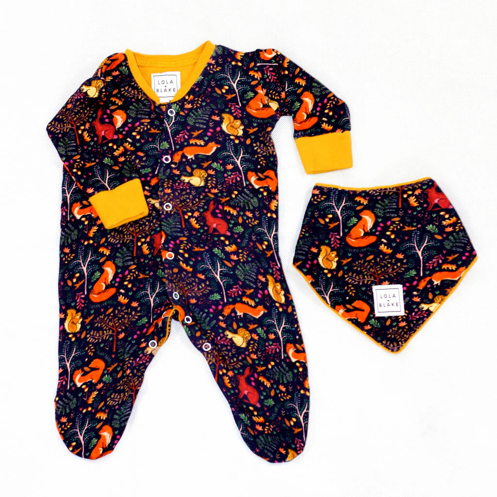 Personalised Luxury Woodland Baby Gift Set By Lola + Blake