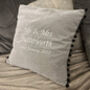Personalised Couples Anniversary Cushion, thumbnail 1 of 3