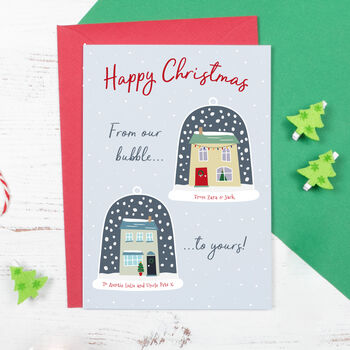 From Our Bubble …To Yours! Personalised Christmas Card, 3 of 4