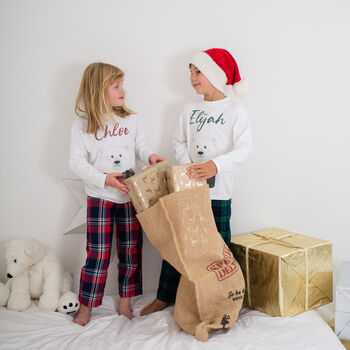 Personalised Polar Bear Family Christmas Pyjamas / Pjs, 9 of 12