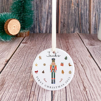Christmas Ceramic Ornament Nutcracker Ballerina, 7 of 7