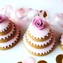 Personalised Wedding Cake Style Biscuit Favours X 50, thumbnail 1 of 2