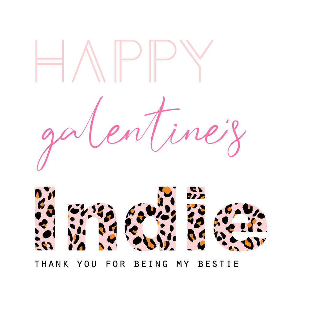 Happy Galentines Greeting Card By Buttongirl Designs 