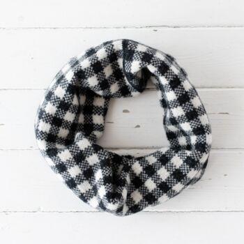Gingham Knitted Snood/Cowl, 5 of 11