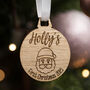 Personalised Baby's 1st Christmas Bauble Decoration, thumbnail 3 of 7