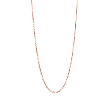 Rose Gold Skinny Cable Chain Necklace, 3 of 3