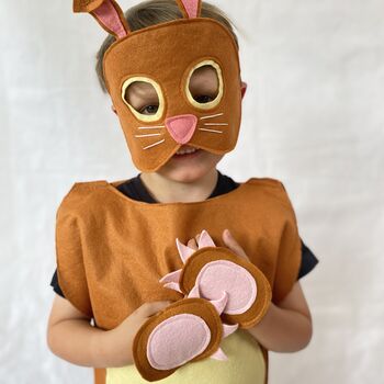 Brown Rabbit Costume For Children And Adults, 4 of 10