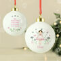 Personalised Fairy Princess Christmas Bauble, thumbnail 1 of 2