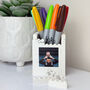 Personalised Daddy And Me Lego® Brick Pencil Pot Desk Tidy, thumbnail 4 of 6