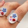 Ring With Real Flowers In Marie Antoinette Style, thumbnail 12 of 12
