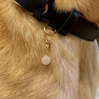 Druzy Crystal Pet Collar Charm, 2 of 3